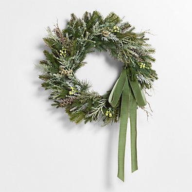 View Faux Kew Garden Wreath 28" by Abigail Ahern details