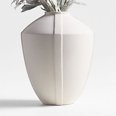 View Ancien Cream Vase 17" by Athena Calderone details