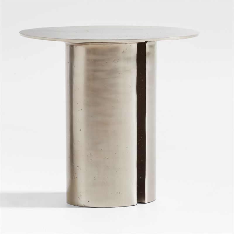 Argent Metal 20" Side Table by Athena Calderone - image 5 of 9