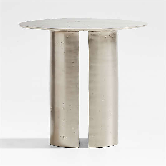 Argent Metal 20" Side Table by Athena Calderone