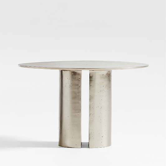 Argent Metal 25" Side Table by Athena Calderone