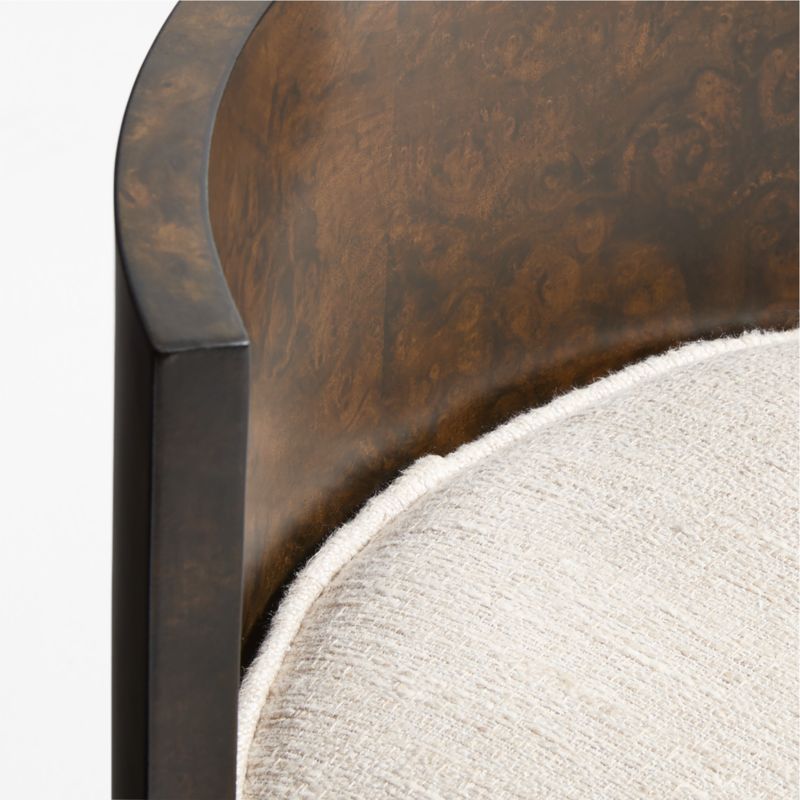 Coquette Burl Wood Accent Chair by Athena Calderone - image 12 of 13