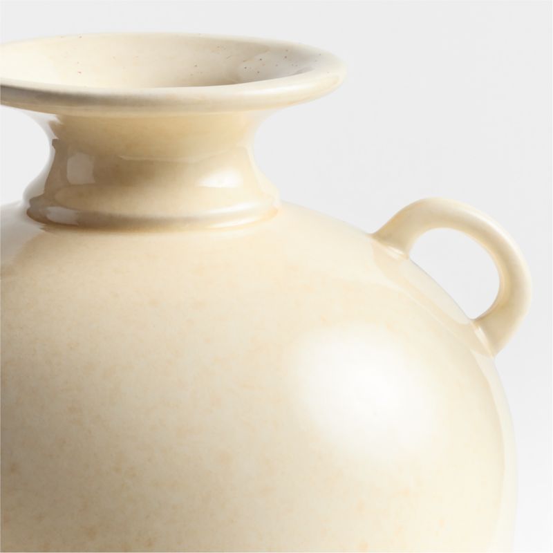 Ephemere Light Beige Ceramic Vase 14" by Athena Calderone - image 6 of 7