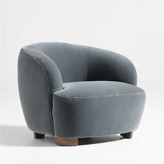 Le Marché Blue Accent Chair by Athena Calderone