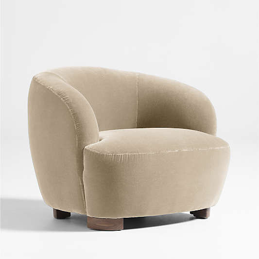 Le Marché Taupe Accent Chair by Athena Calderone