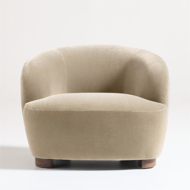 Le Marché Taupe Accent Chair by Athena Calderone - image 4 of 8