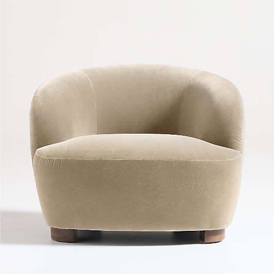 Le Marché Taupe Accent Chair by Athena Calderone