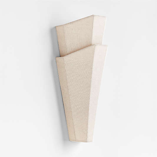 Memoria Linen Fabric Wall Sconce Light by Athena Calderone