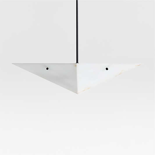 Onirique White Alabaster Pendant Light by Athena Calderone