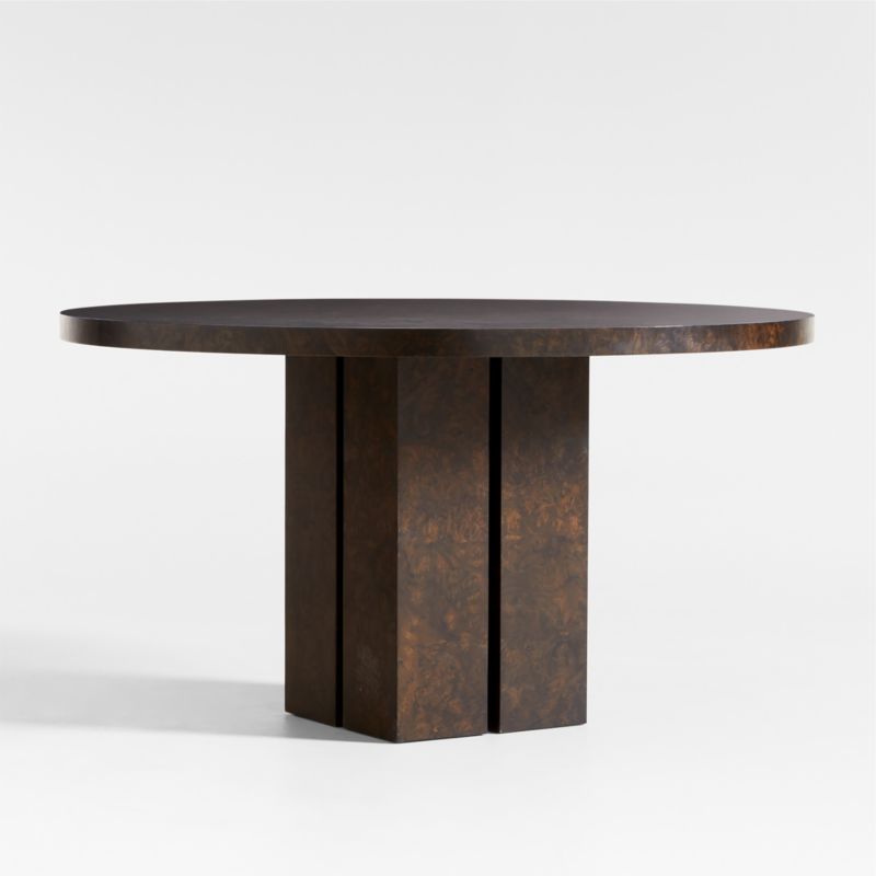 Rituelle 54" Burl Wood Round Dining Table by Athena Calderone - image 0 of 9