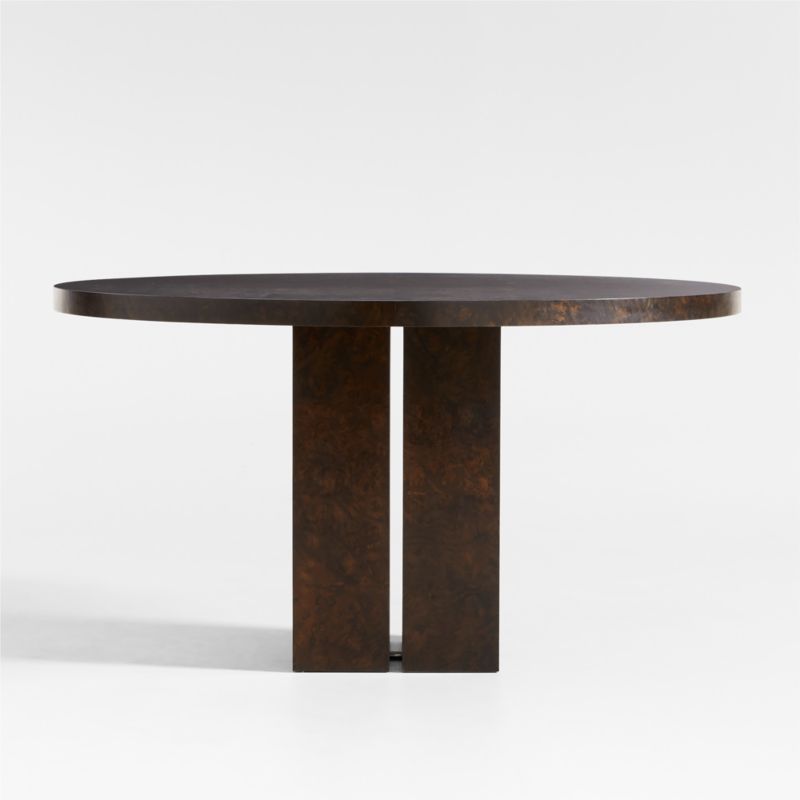 Rituelle 54" Burl Wood Round Dining Table by Athena Calderone - image 6 of 9