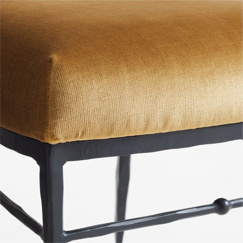 Rodin Ochre Velvet Dining Side Chair by Athena Calderone - image 12 of 13