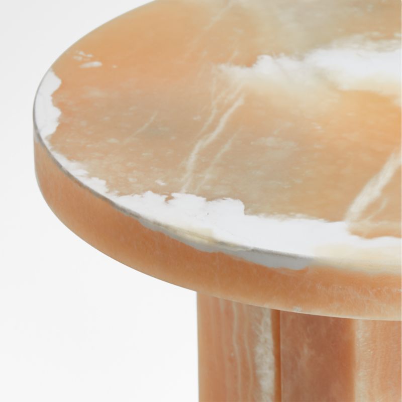 La Tranche Petit Marble Round Side Table by Athena Calderone - image 7 of 9