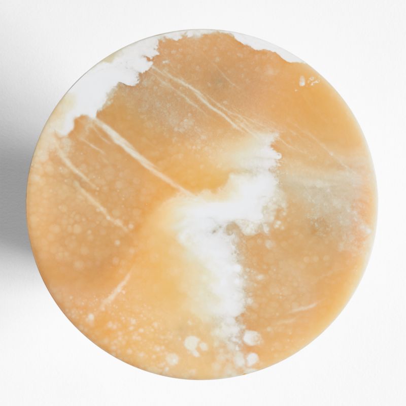 La Tranche Petit Marble Round Side Table by Athena Calderone - image 6 of 9