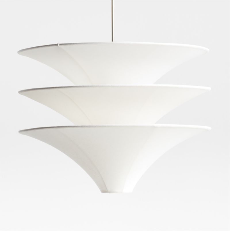 Trésor Three Tiered Fabric Pendant Light by Athena Calderone - image 4 of 7