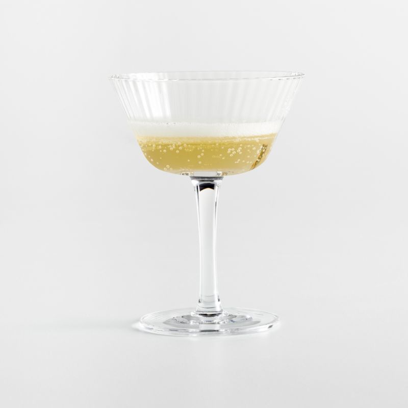 A Coste Optic Coupe Glass by Athena Calderone