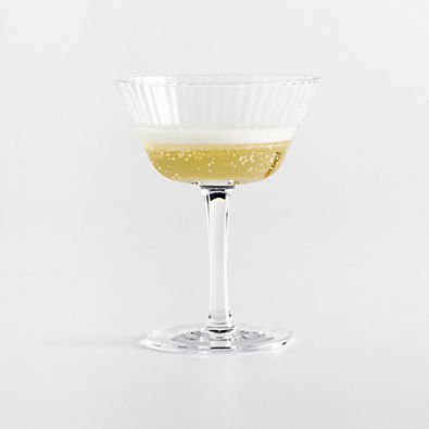 View A Coste Optic Coupe Glass by Athena Calderone details