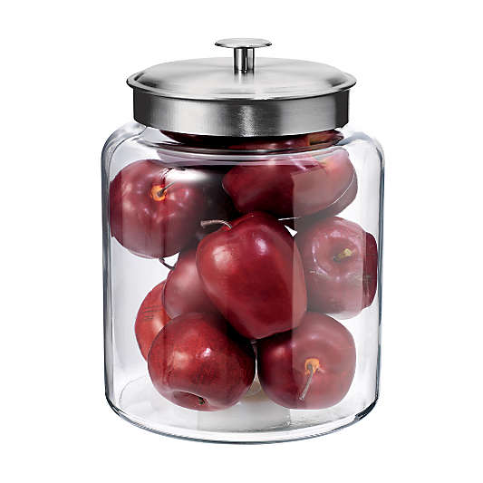 Anchor Hocking 2-Gallon Montana Glass Jar with Brushed Aluminum Lid
