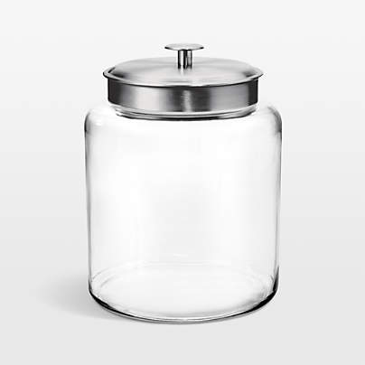 Anchor Hocking 2-Gallon Montana Glass Jar with Brushed Aluminum Lid