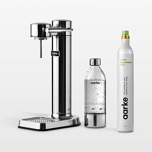 Aarke Carbonator III Stainless Steel Sparkling Water Maker with CO2 Canister