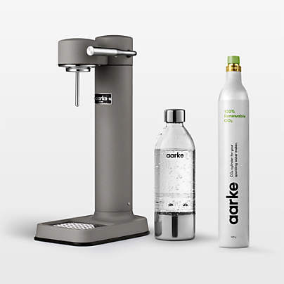 Aarke Carbonator III Matte Grey Sparkling Water Maker with CO2 Canister