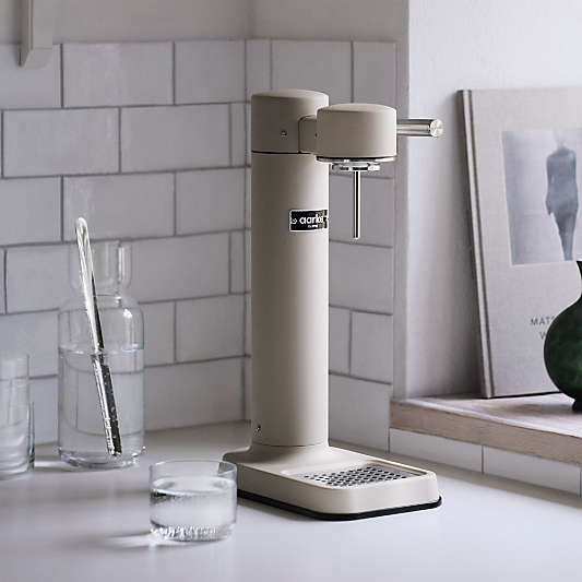 Aarke Carbonator III Matte Sand Sparkling Water Maker with CO2 Canister