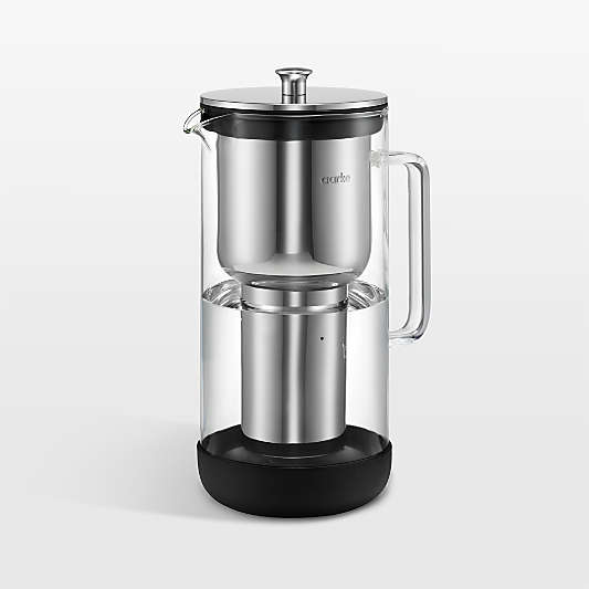 Aarke Purifier Glass Purifying Water Pitcher with Stainless Steel Filter