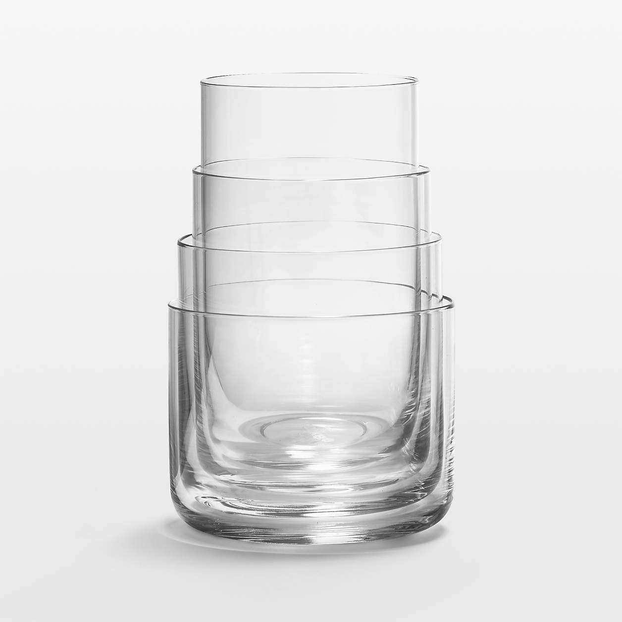 Aarke Nesting Glasses, Set of 4 Crate & Barrel