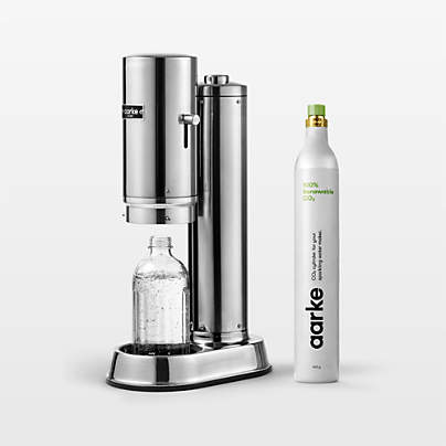 Aarke Carbonator Pro Stainless Steel Sparkling Water Maker with CO2 Canister