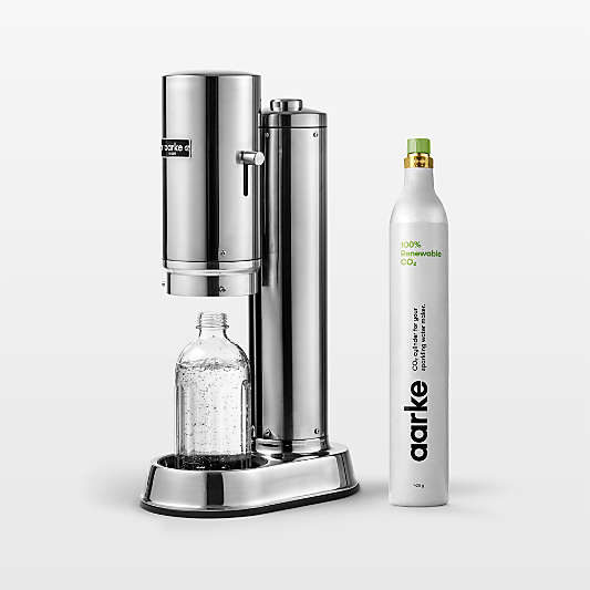Aarke Carbonator Pro Stainless Steel Sparkling Water Maker with CO2 Canister