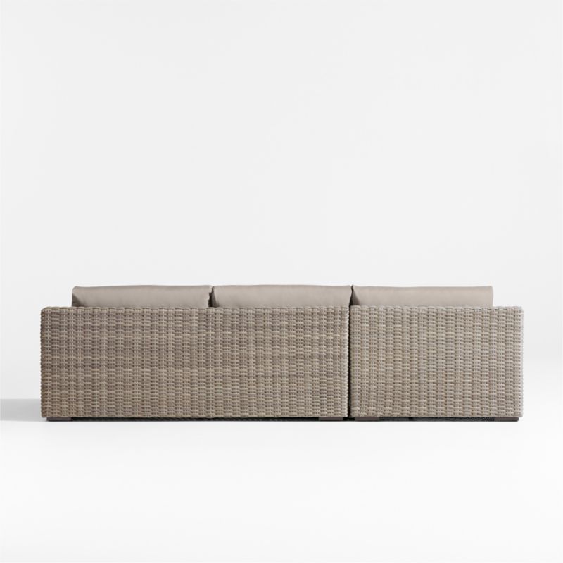 Abaco Resin Wicker 2-Piece Left-Arm Chaise Outdoor Sectional Sofa with Cast Ash Sunbrella ® Cushions - image 8 of 8