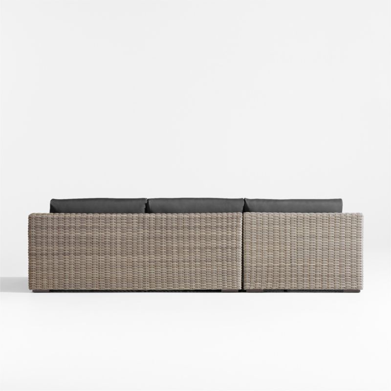 Abaco Resin Wicker 2-Piece Left-Arm Chaise Outdoor Sectional Sofa with Cast Charcoal Sunbrella ® Cushions - image 11 of 11