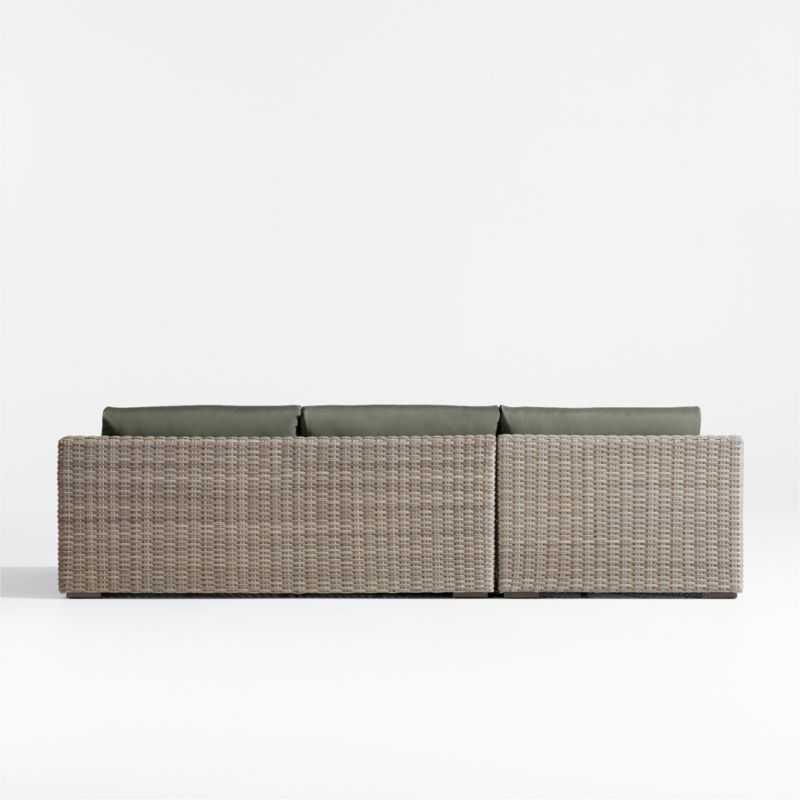 Abaco Resin Wicker 2-Piece Left-Arm Chaise Outdoor Sectional Sofa with Cast Sage Sunbrella ® Cushions - image 8 of 8