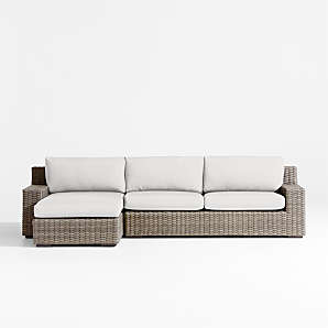 Small l deals shaped outdoor couch