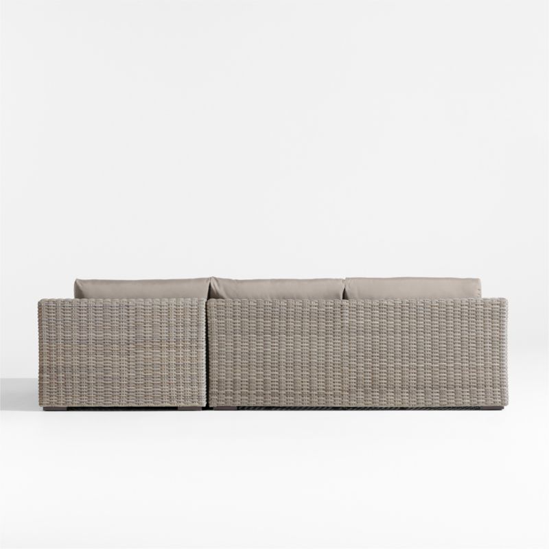 Abaco Resin Wicker 2-Piece Right-Arm Chaise Outdoor Sectional Sofa with Cast Ash Sunbrella ® Cushions - image 9 of 9