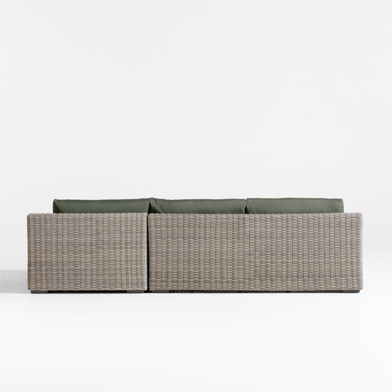 Abaco Resin Wicker 2-Piece Right-Arm Chaise Outdoor Sectional Sofa with Cast Sage Sunbrella ® Cushions - image 9 of 9