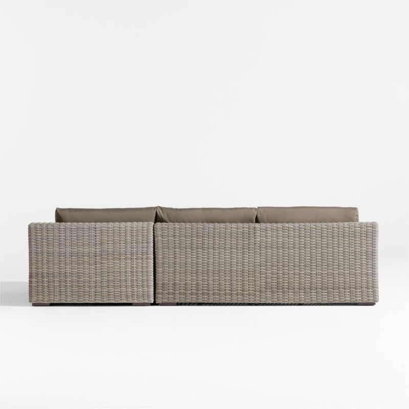 Abaco Resin Wicker 2-Piece Right-Arm Chaise Outdoor Sectional Sofa with Cast Shale Sunbrella ® Cushions - image 9 of 9