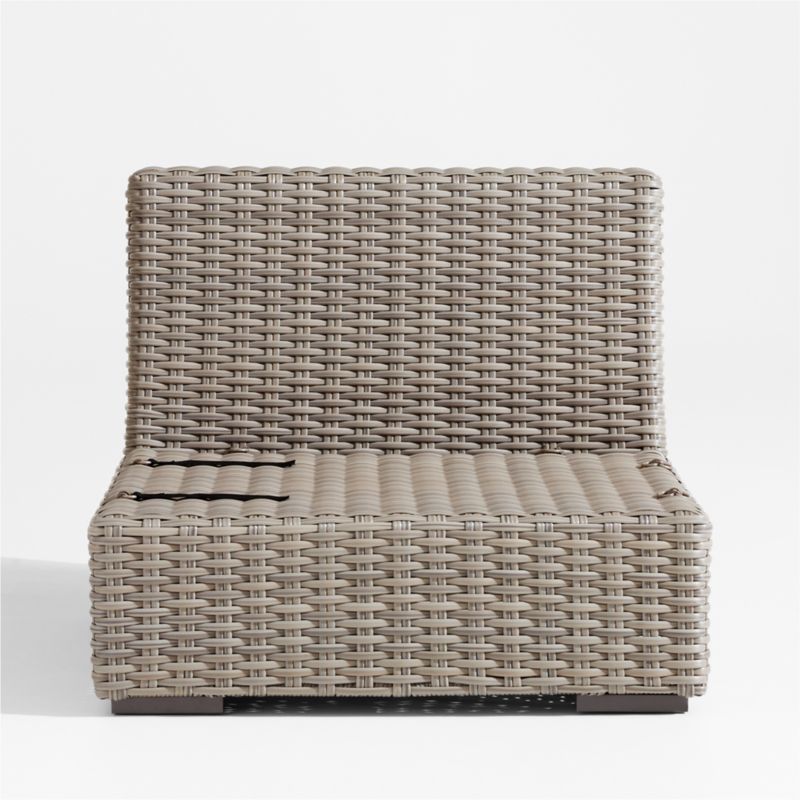 Abaco Resin Wicker Armless Outdoor Chair