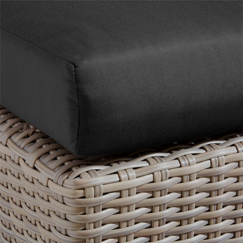 Abaco Resin Wicker Outdoor Armless Chair with Canvas Black Sunbrella ® Cushions - image 5 of 6