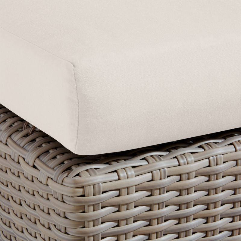 Abaco Resin Wicker Outdoor Armless Chair with Canvas Canvas Sunbrella ® Cushions - image 5 of 6