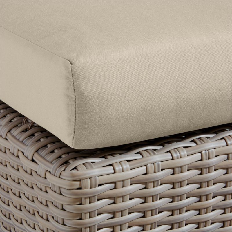 Abaco Resin Wicker Outdoor Armless Chair with Canvas Flax Sunbrella ® Cushions - image 5 of 6