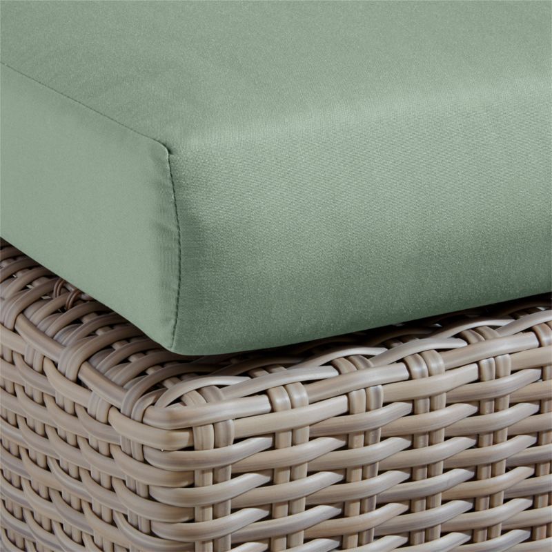 Abaco Resin Wicker Outdoor Armless Chair with Canvas Spa Sunbrella ® Cushions - image 5 of 6