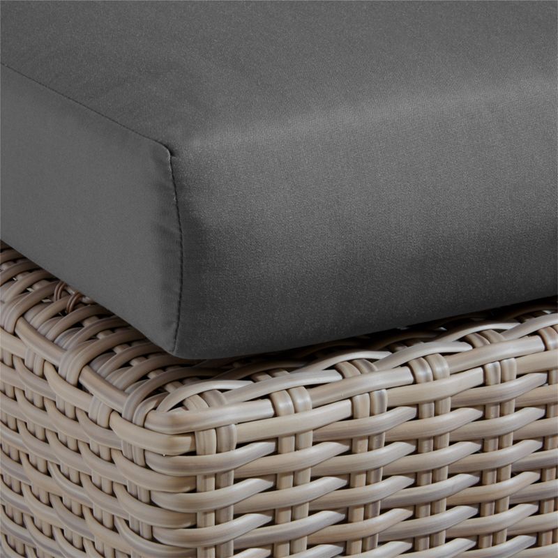 Abaco Resin Wicker Outdoor Armless Chair with Cast Charcoal Sunbrella ® Cushions - image 5 of 6