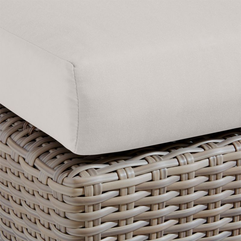 Abaco Resin Wicker Outdoor Armless Chair with Cast Silver Sunbrella ® Cushions - image 6 of 7