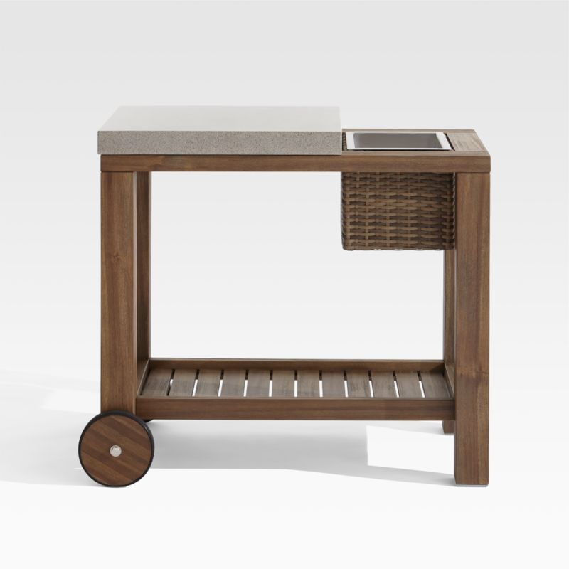 Abaco Outdoor Bar Cart