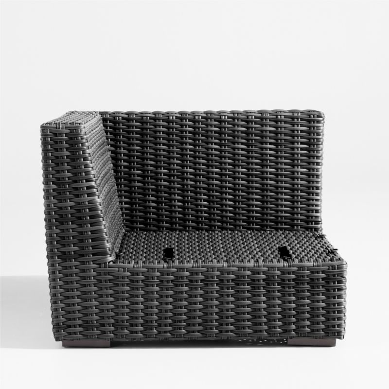 View Abaco Resin Wicker Charcoal Grey Corner Outdoor Chair - image 1 of 1