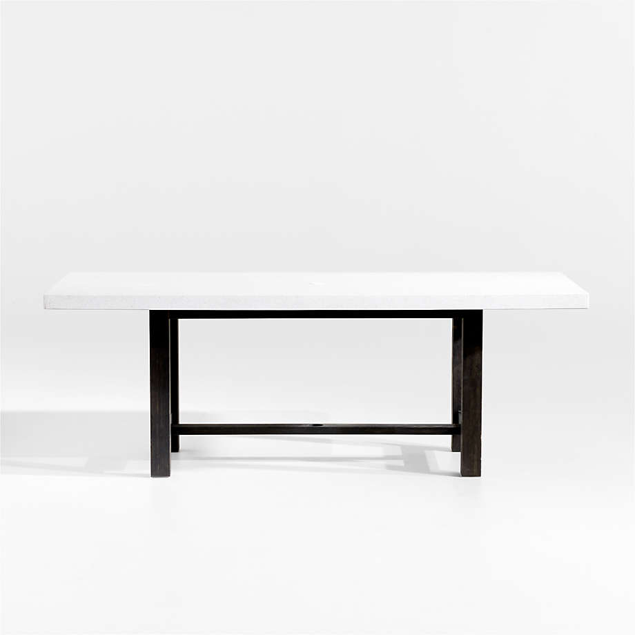 Abaco Charcoal Grey Terrazzo and Concrete Outdoor Dining Table