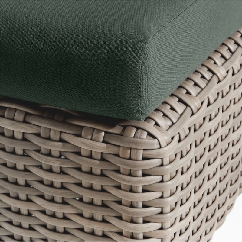 Abaco Resin Wicker Outdoor Sun Lounger with Cast Ivy Sunbrella ® Cushions