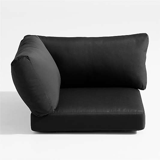 Replacement Abaco Canvas Black Sunbrella ® Outdoor Corner Chair Cushions
