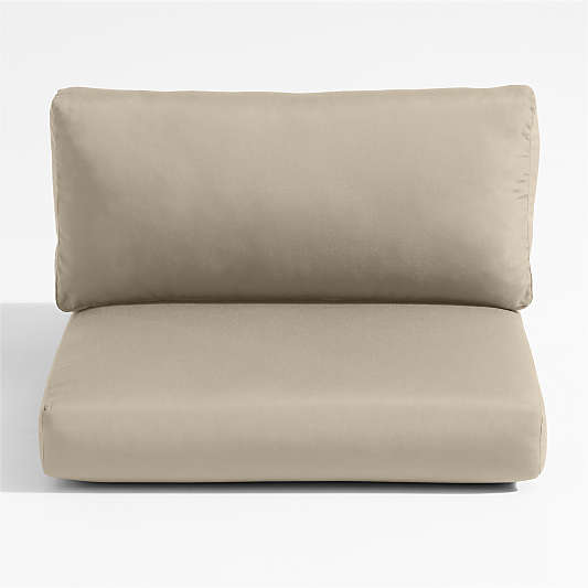 Replacement Abaco Canvas Flax Sunbrella ® Outdoor Left/Right-Arm Chair Cushions